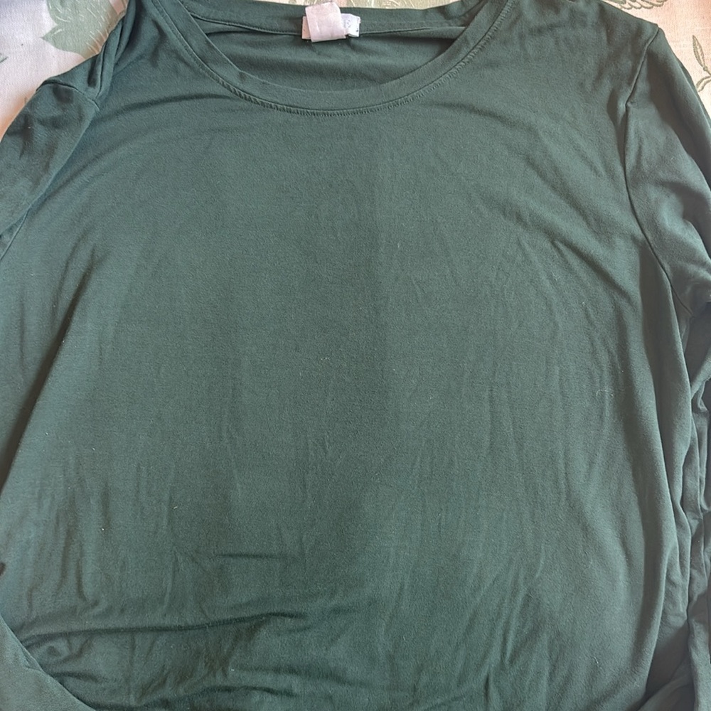 Lake Pajamas lounge dress/night gown in Hunter green. Size Large - Picture 4 of 4